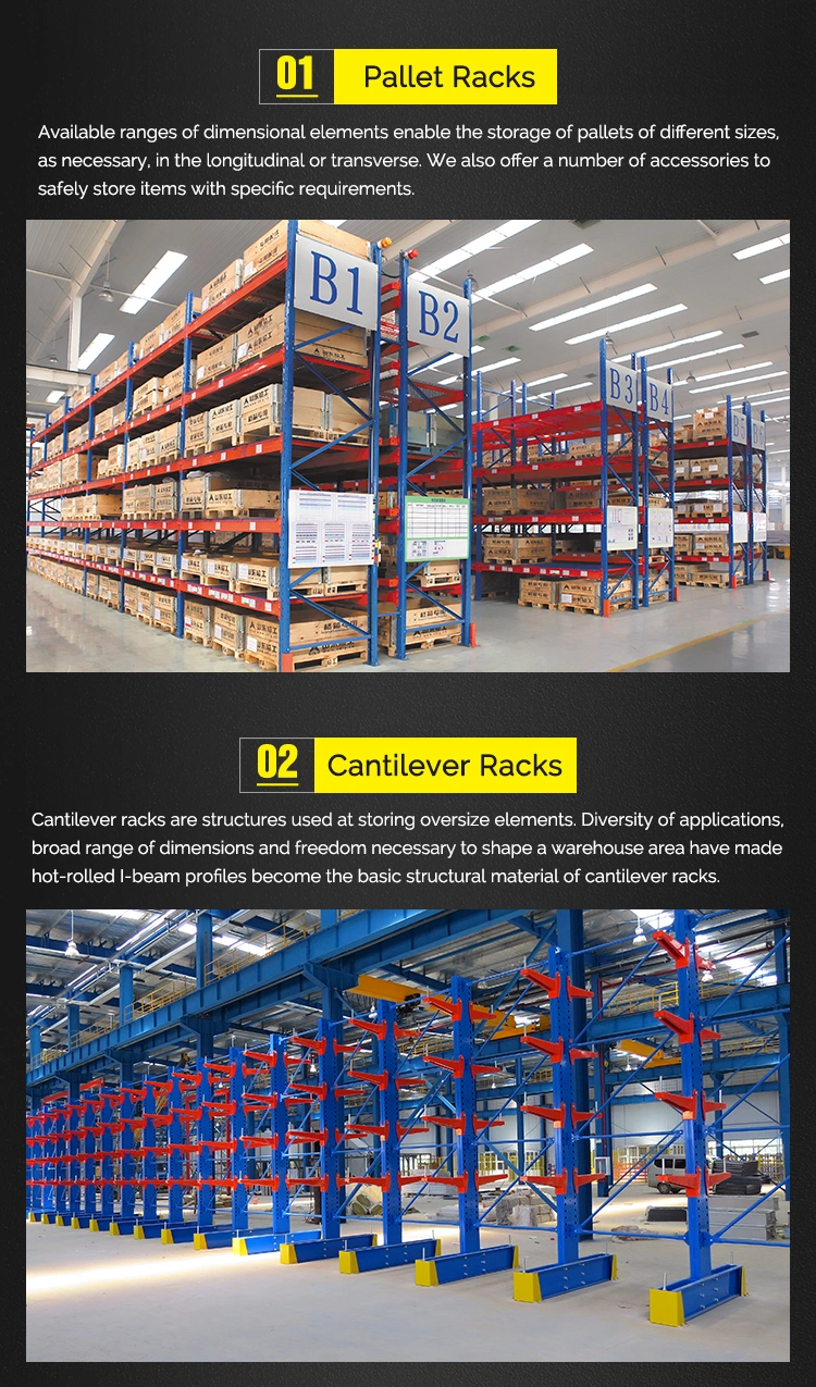 Heavy Duty Double Deep Adjustable Steel Pallet Racking