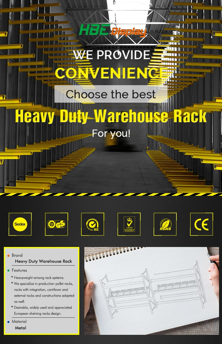 Heavy Duty Double Deep Adjustable Steel Pallet Racking