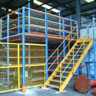 Складские/промышленные стеллажи, многоуровневая складская мезонинная платформа, стальная система стеллажей для поддонов, напольные стеллажи (мезонин)