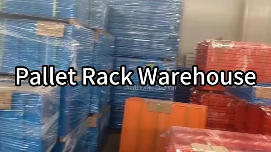 Сверхмощная стальная металлическая стойка для поддонов Wisda Q235 с функцией отталкивания для склада